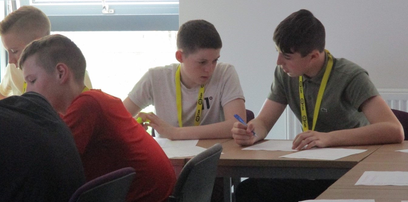 Boys taking part in HE Can project in South Yorkshire, funded by the Uni Connect programme