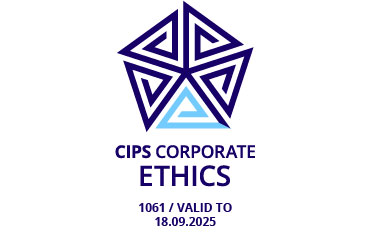 CIPS corporate ethics mark - valid until 18 September 2025